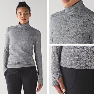 Lululemon Ready To Rulu Turtleneck In Running Luon Spray Jacquard Size 4